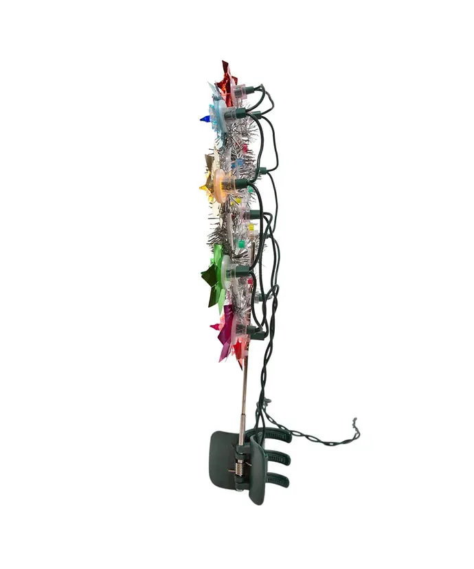 11-Light Multicolored Retro Reflector Treetop, 11" (UL)