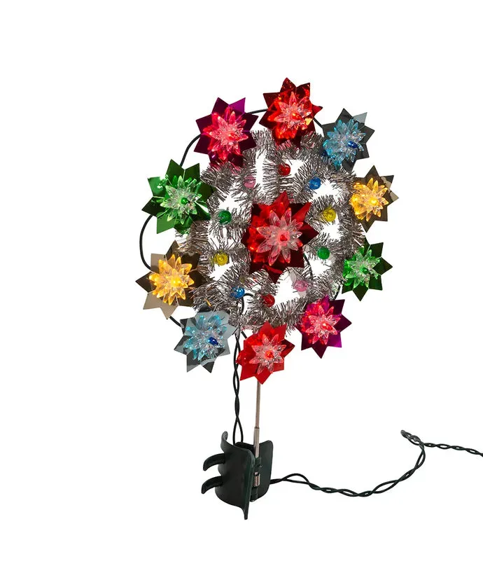 11-Light Multicolored Retro Reflector Treetop, 11" (UL)