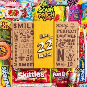 22nd Birthday Retro Candy Gift