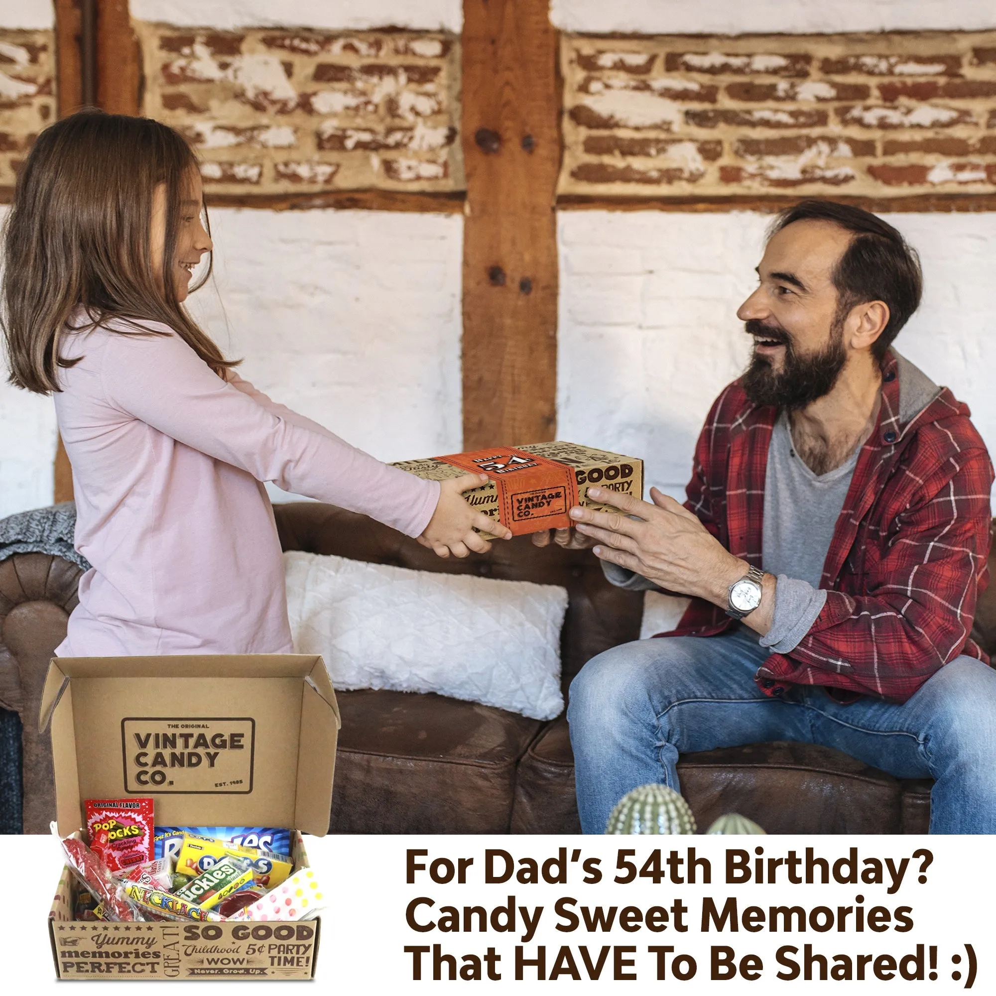 54th Birthday Retro Candy Gift