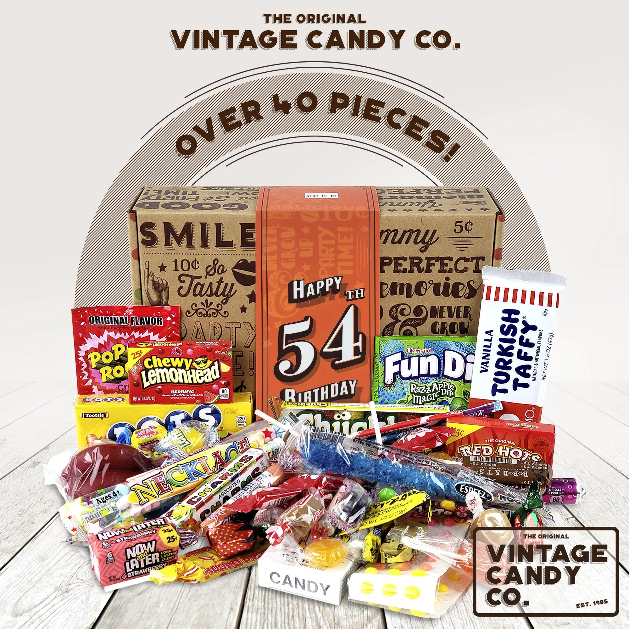 54th Birthday Retro Candy Gift