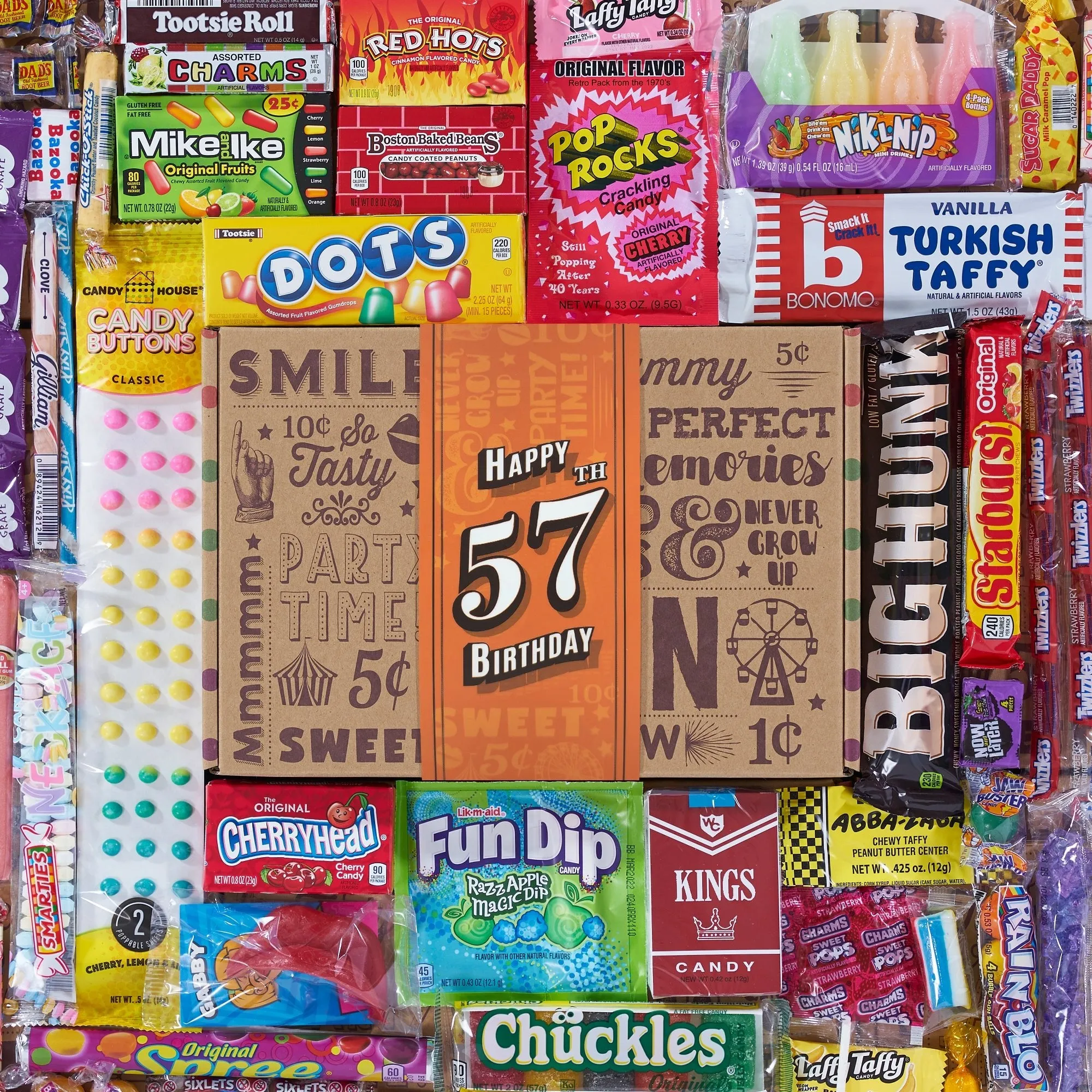 57th Birthday Retro Candy Gift