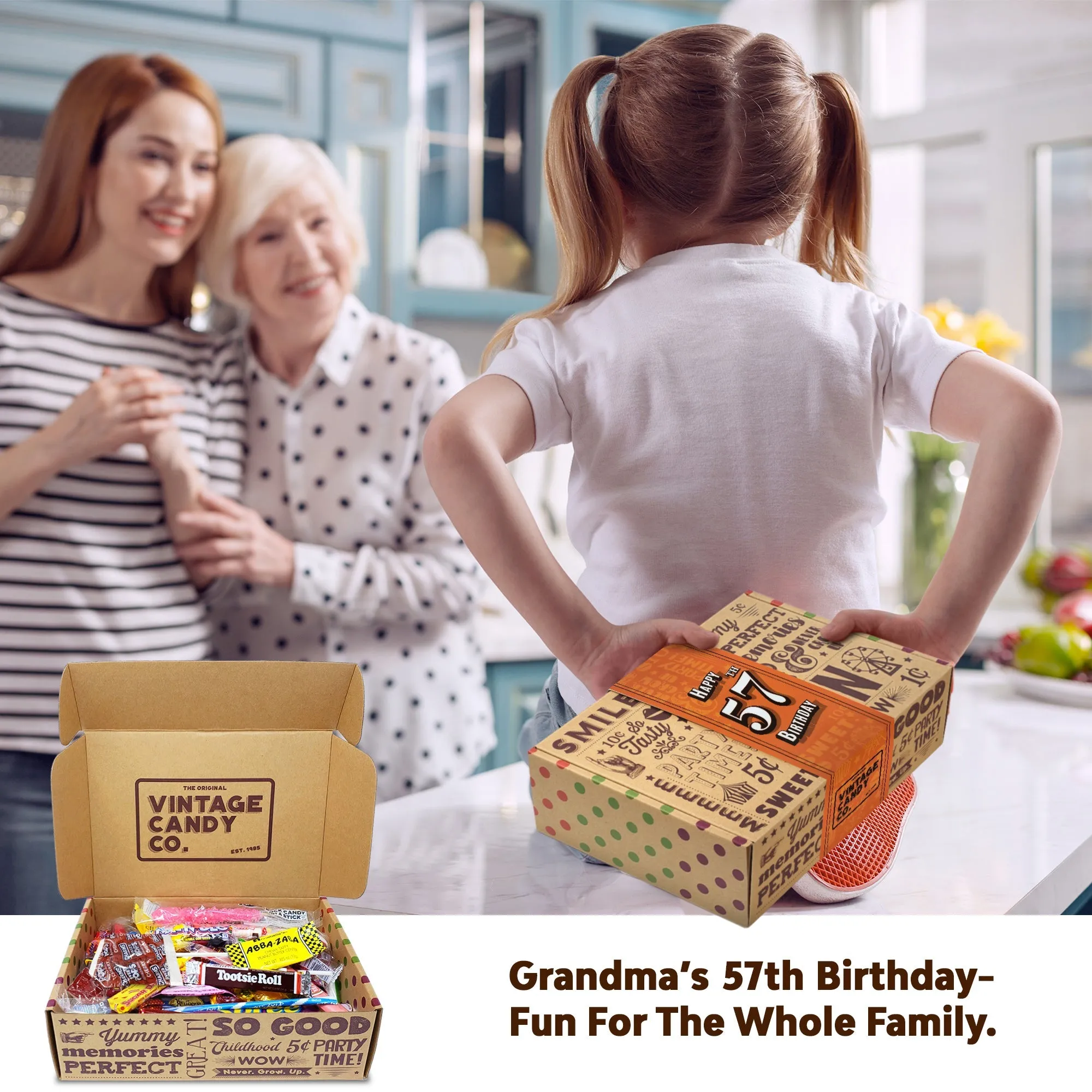 57th Birthday Retro Candy Gift