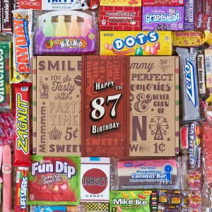 87th Birthday Retro Candy Gift