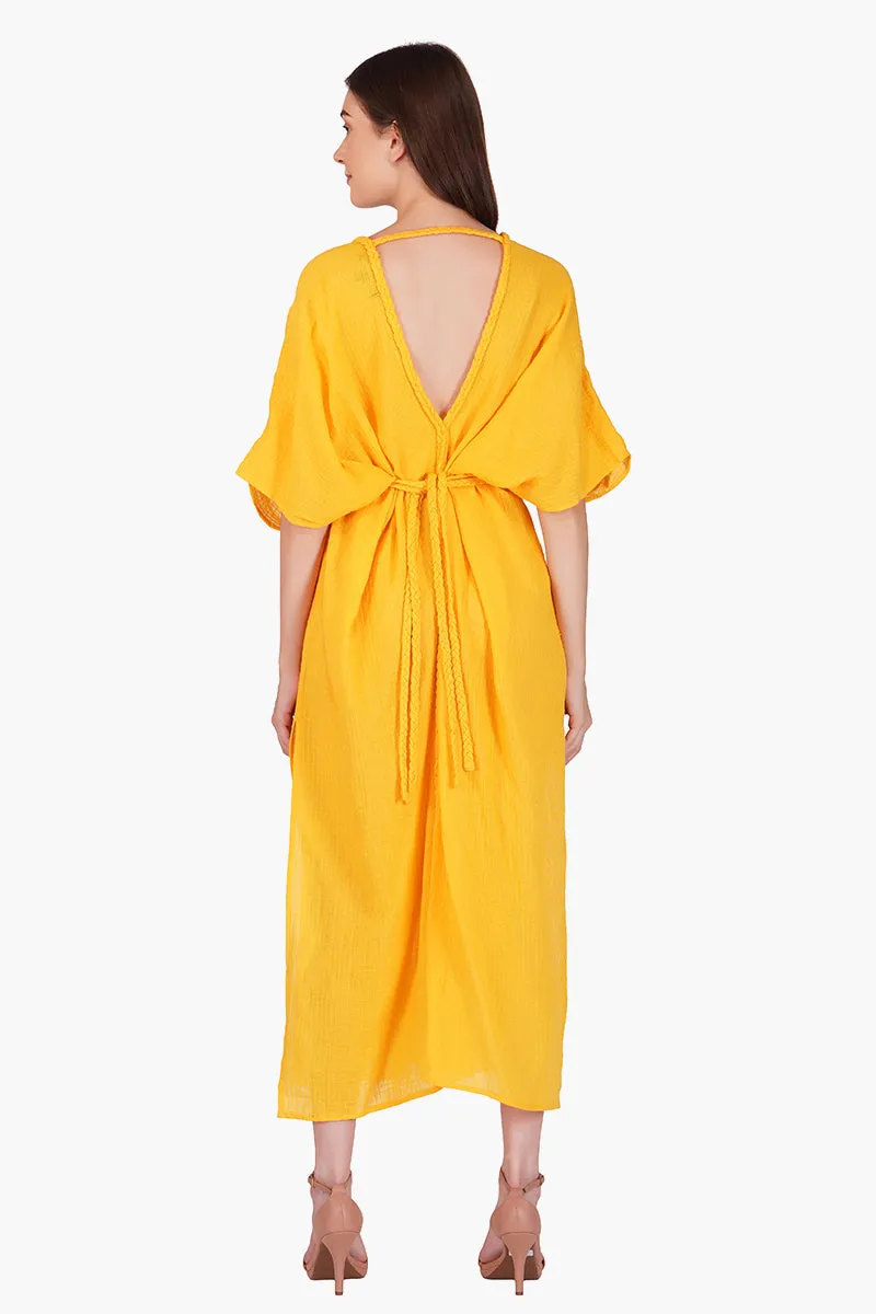 Amber Cotton Dobby Maxi Dress