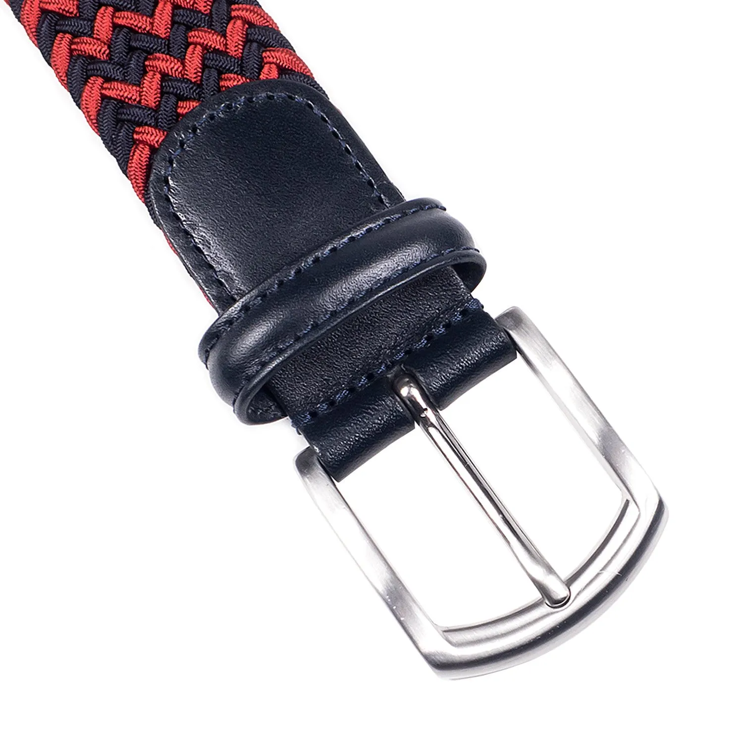 Anderson's - Woven Textile Belt - Red/Navy