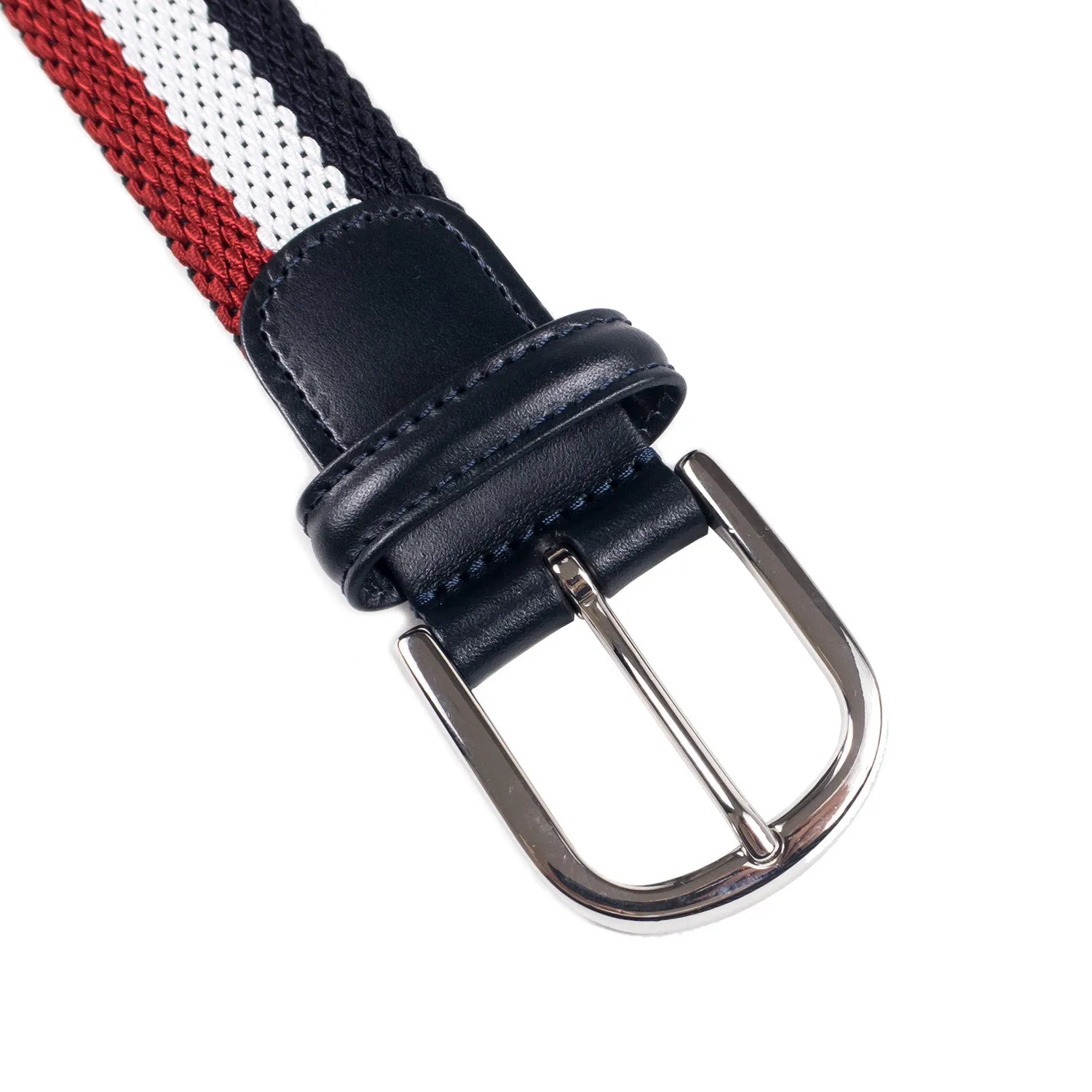 Anderson's - Woven Textile Belt Striped - Navy/White/Red