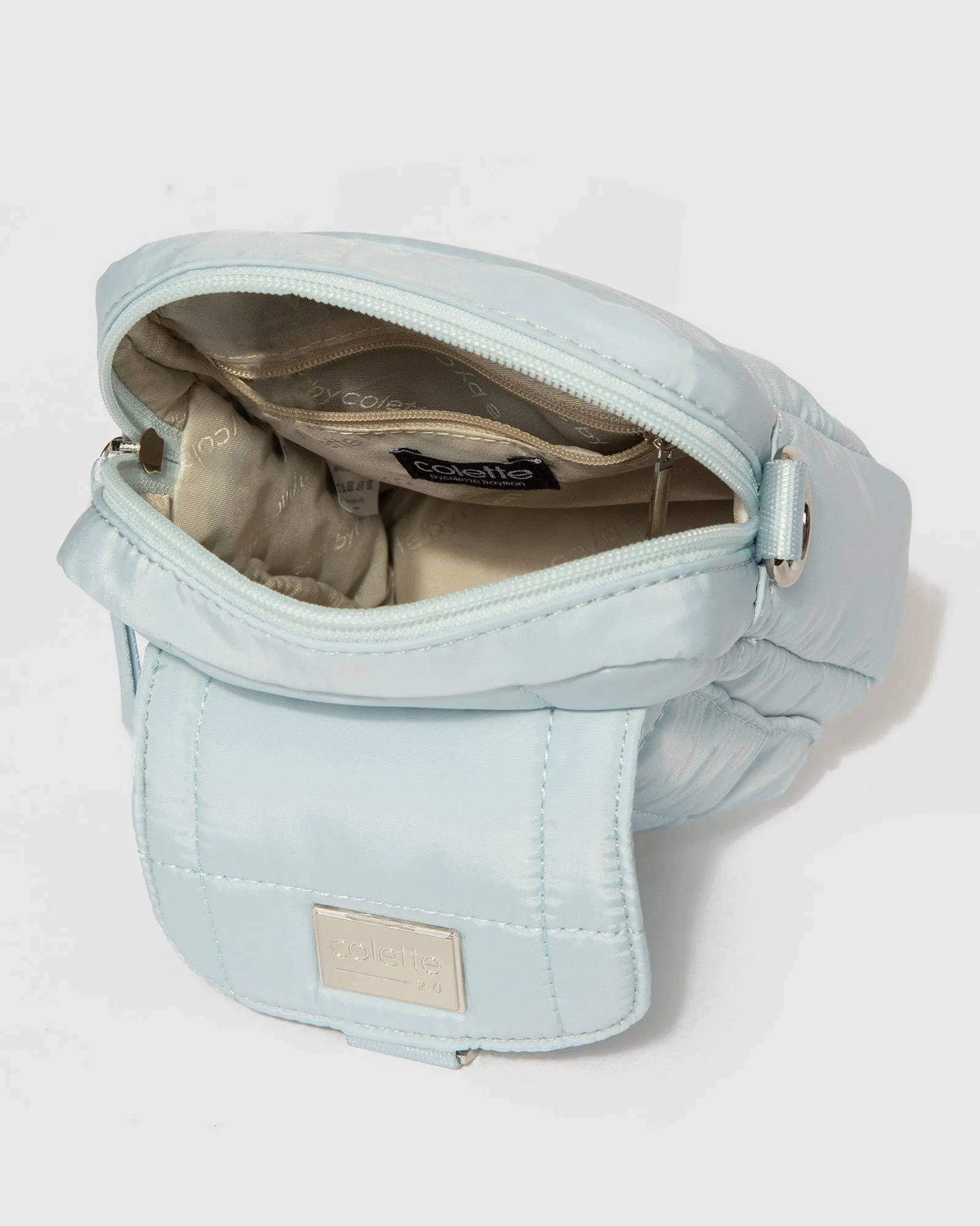 Baby Blue Emma Lock Crossbody Bag