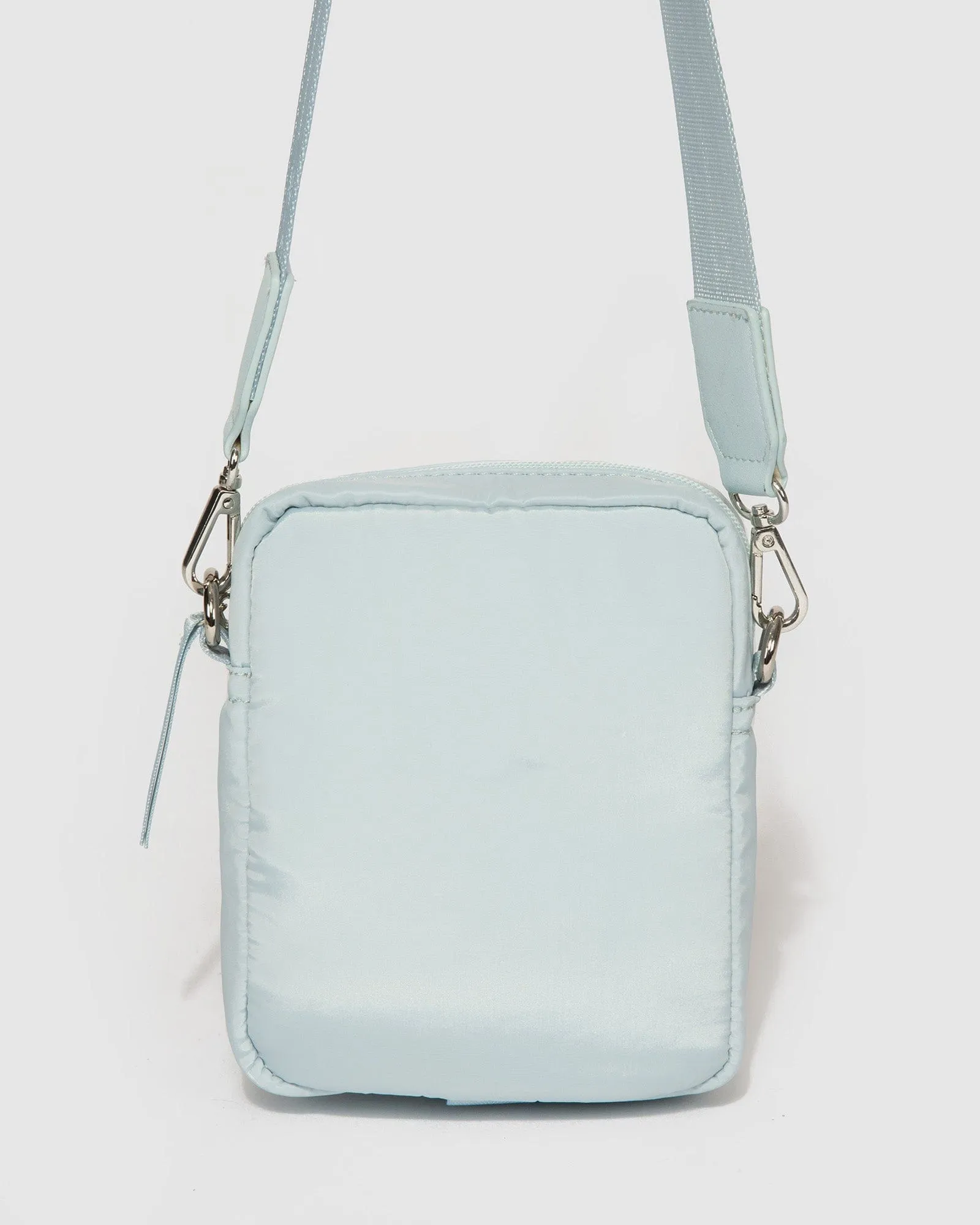 Baby Blue Emma Lock Crossbody Bag