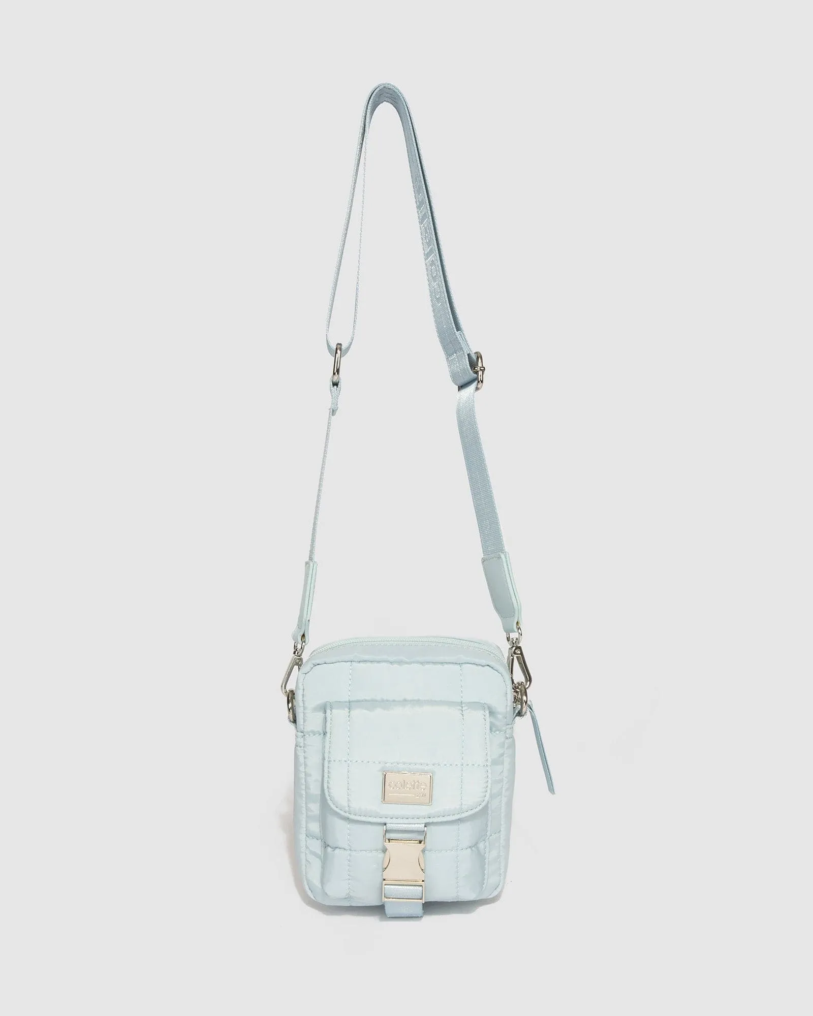 Baby Blue Emma Lock Crossbody Bag