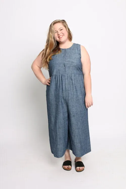 Backyard Jumpsuit - Indigo Chambray