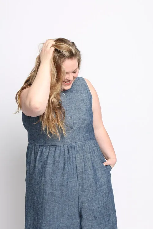 Backyard Jumpsuit - Indigo Chambray