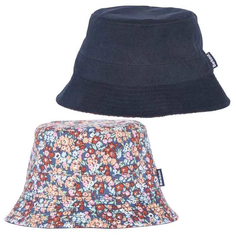 Barbour Adria Reversible Ladies Bucket Hat - Navy