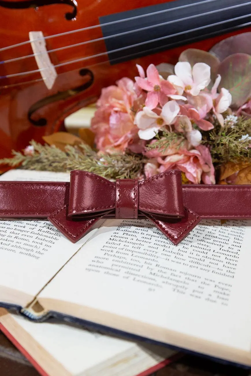 Beauty School Belt (Burgundy)