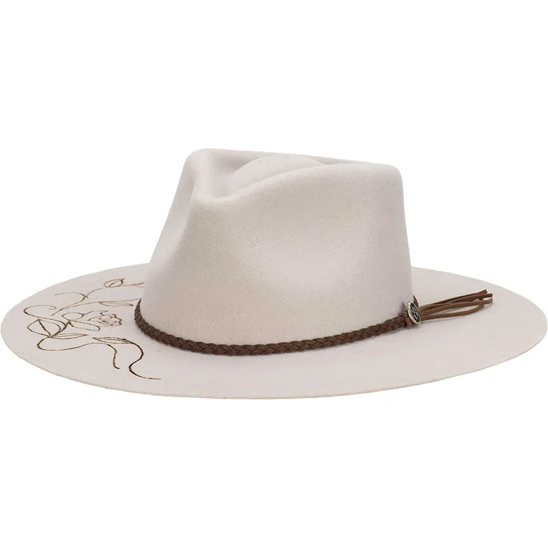 Biltmore Evita Wool Felt Wide Brim Fedora