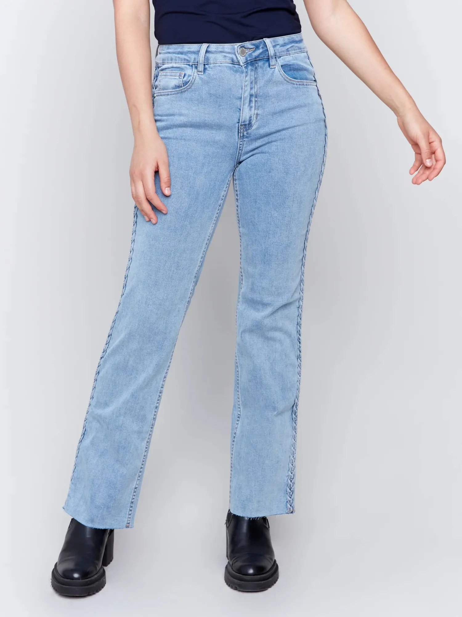 BRAIDED SIDE DETAIL JEAN