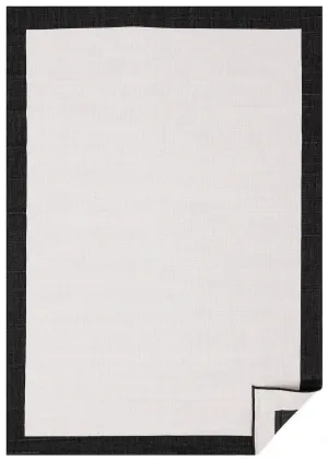 Bristol Black Reversible Indoor / Outdoor Rug