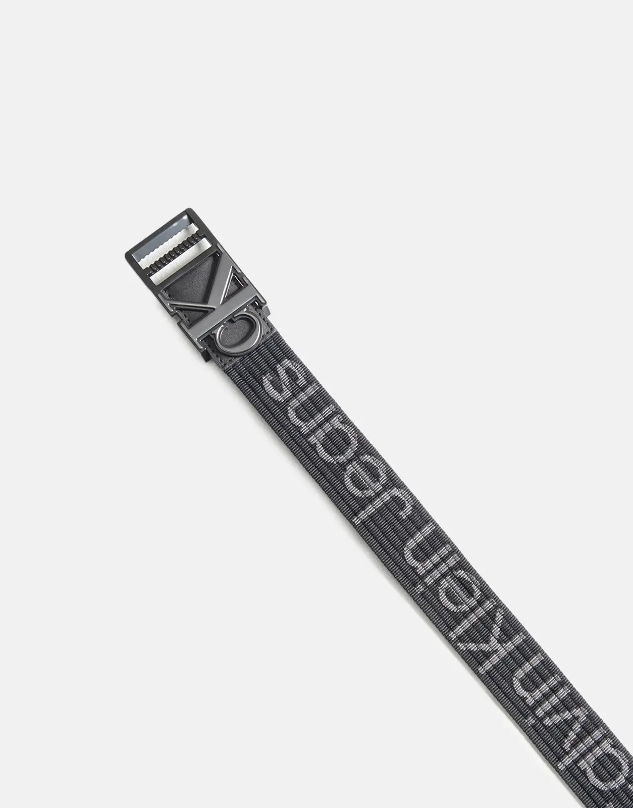 Calvin Klein Monogram Slider Webbing Belt Black