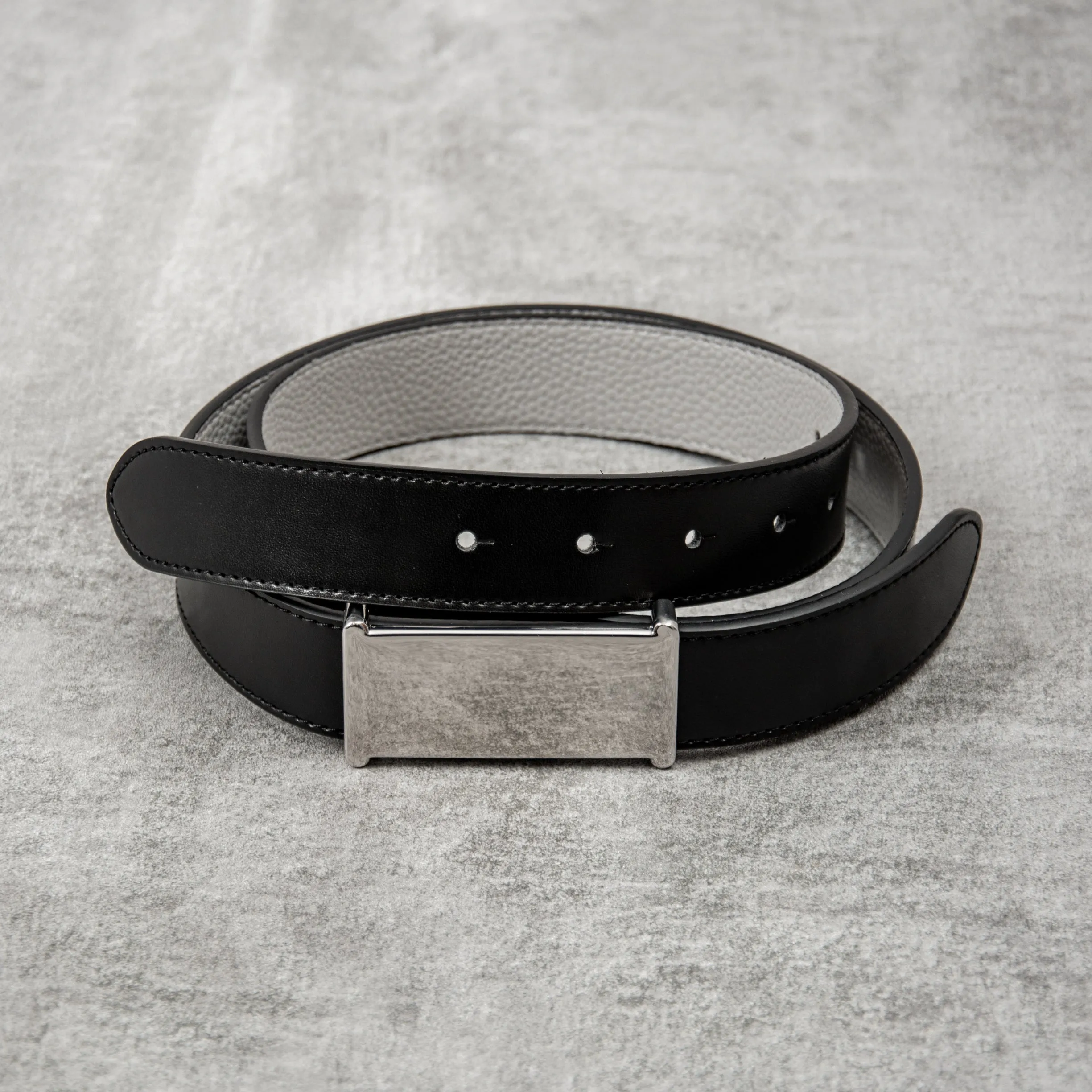 Edwin Reversible Belt - Black / Grey