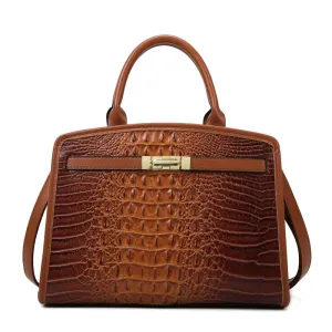 Exquisite Crocodile Pattern Luxury Handbag