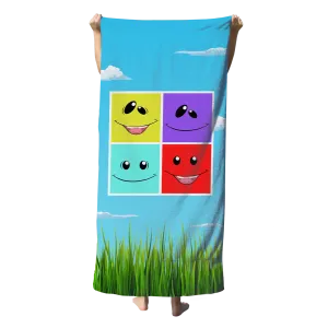 Face Jr. Beach Towel