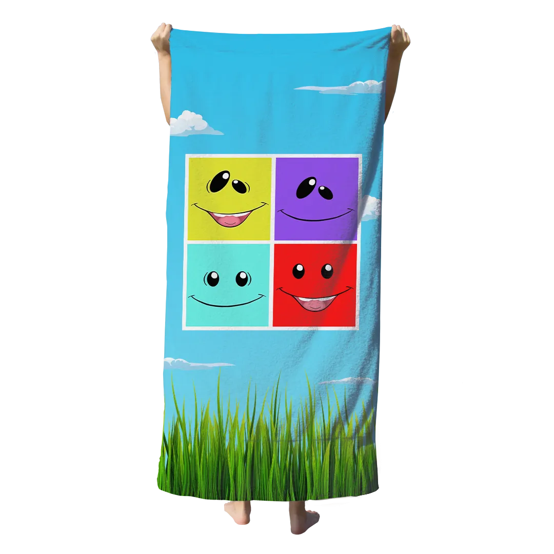 Face Jr. Beach Towel