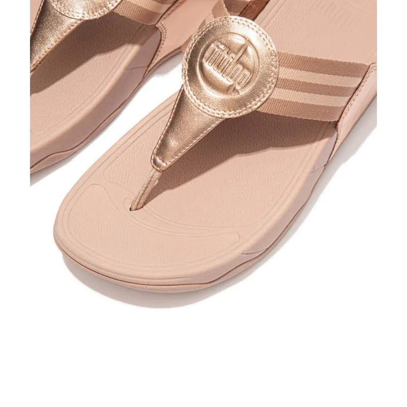 Fitflop Walkstar Womens Toe-Post Sandals - Rose Gold