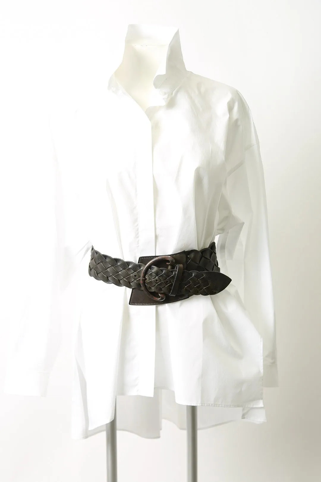 GIACOMO WOVEN BELT IN LEATHER