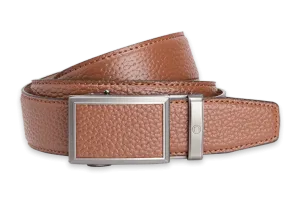 Go-In Pebble Grain Cognac, 1 3/8 Strap, Golf Belt