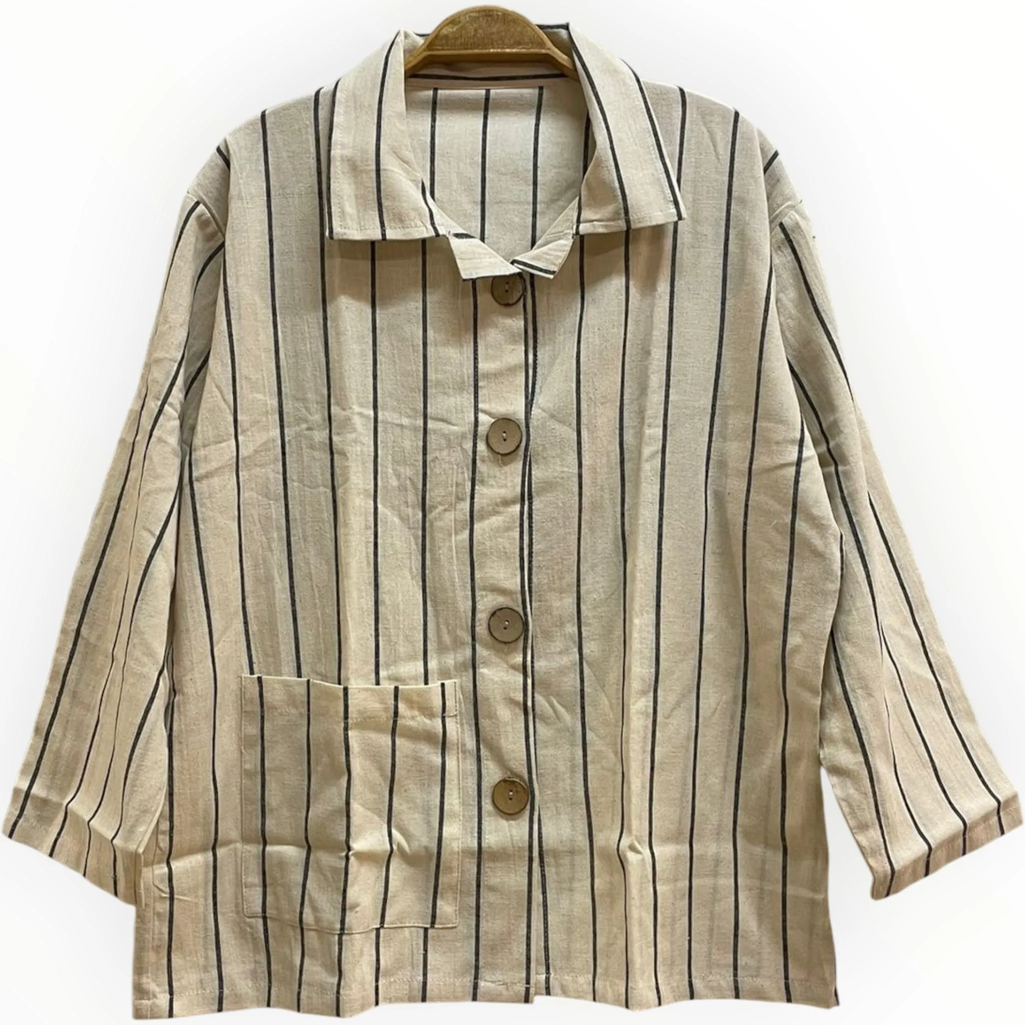 Hand-Woven Linen Men's Shirt