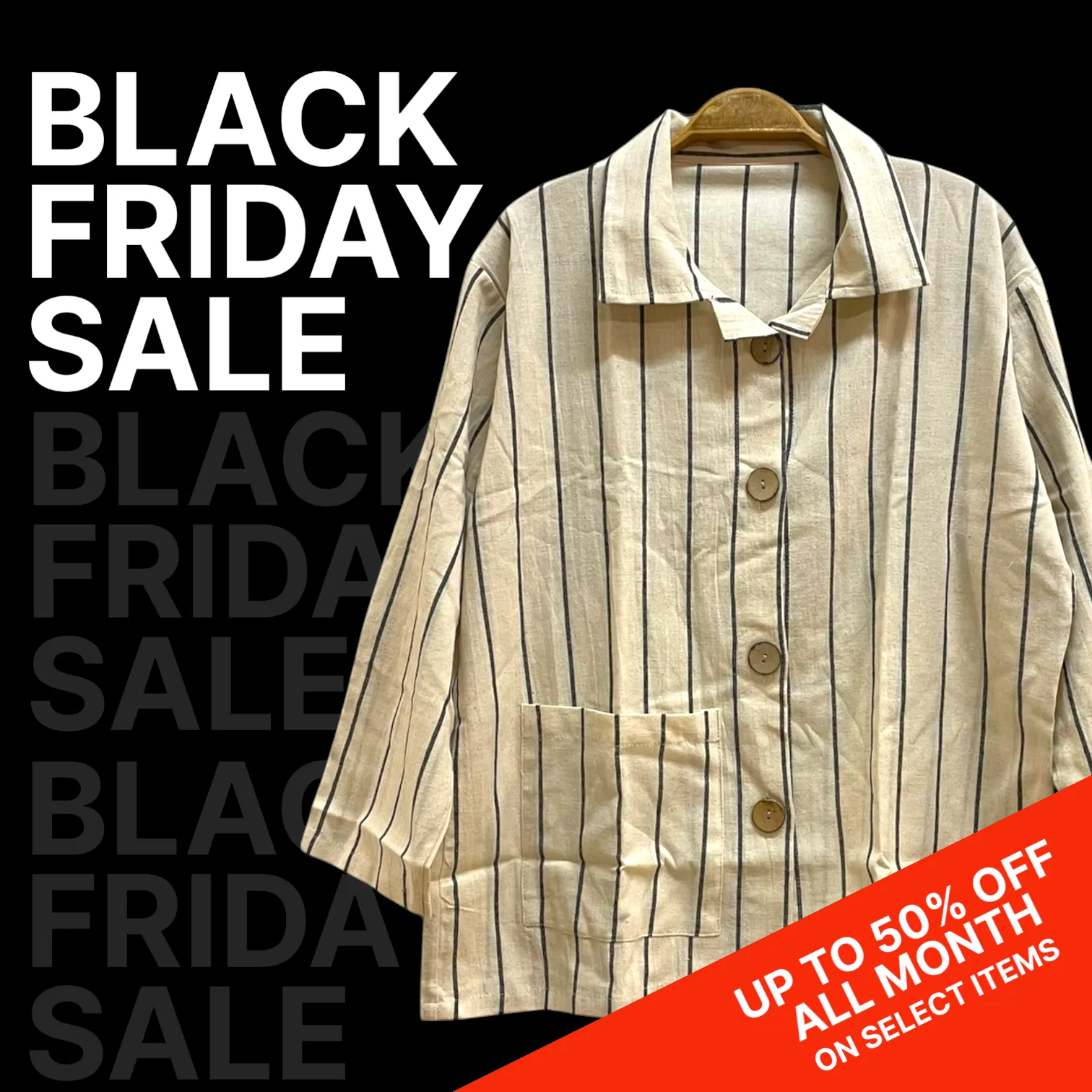 Hand-Woven Linen Men's Shirt