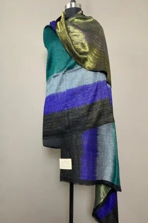 Haneen Metallic Reversible Cashmere Shawl