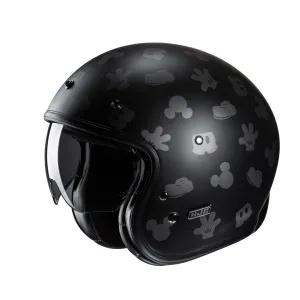 HJC V31 Disney Mickey MC5SF Black Open Face Motorbike Helmet