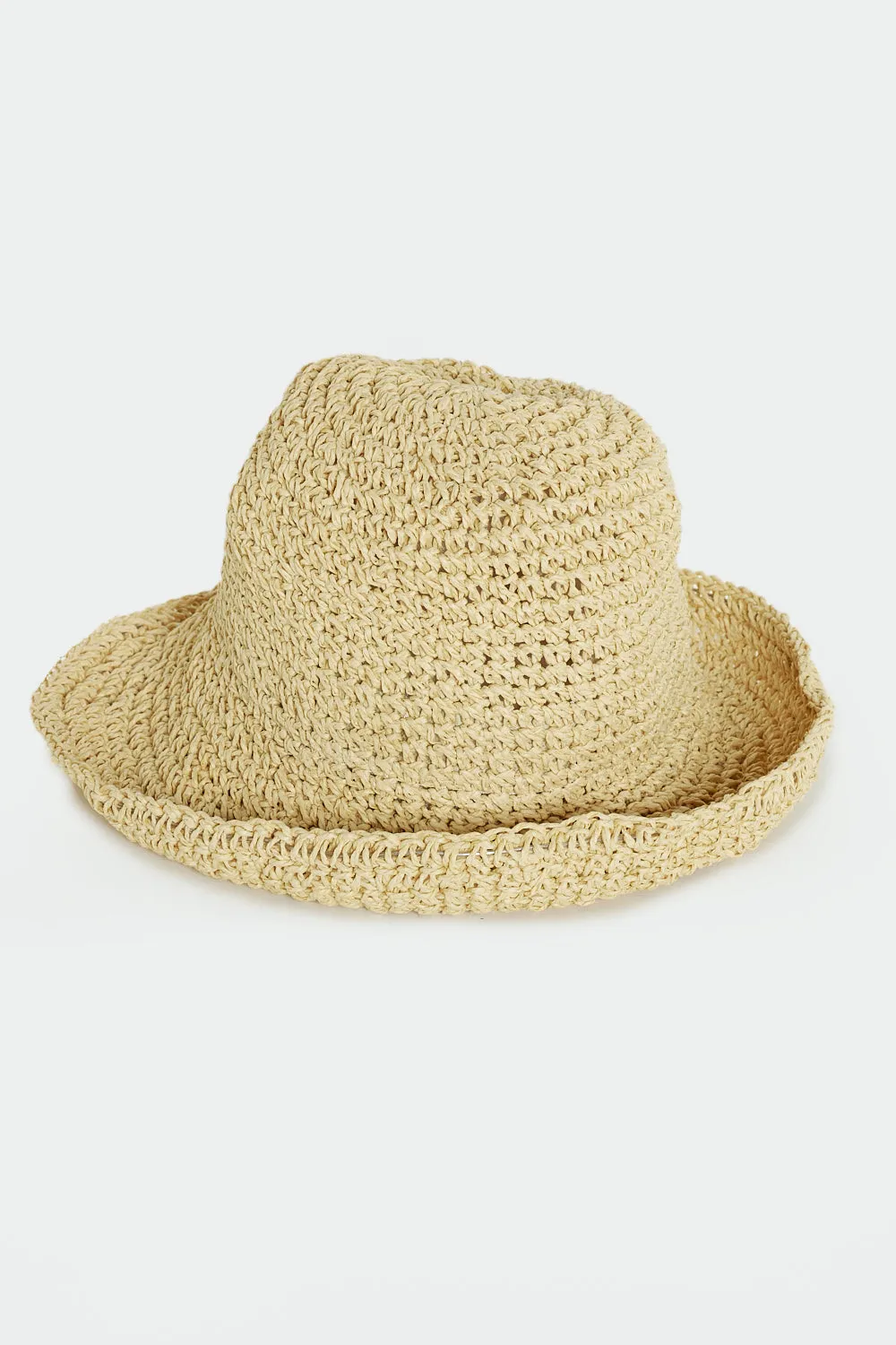 Isla Raffia Bucket Hat - Sand