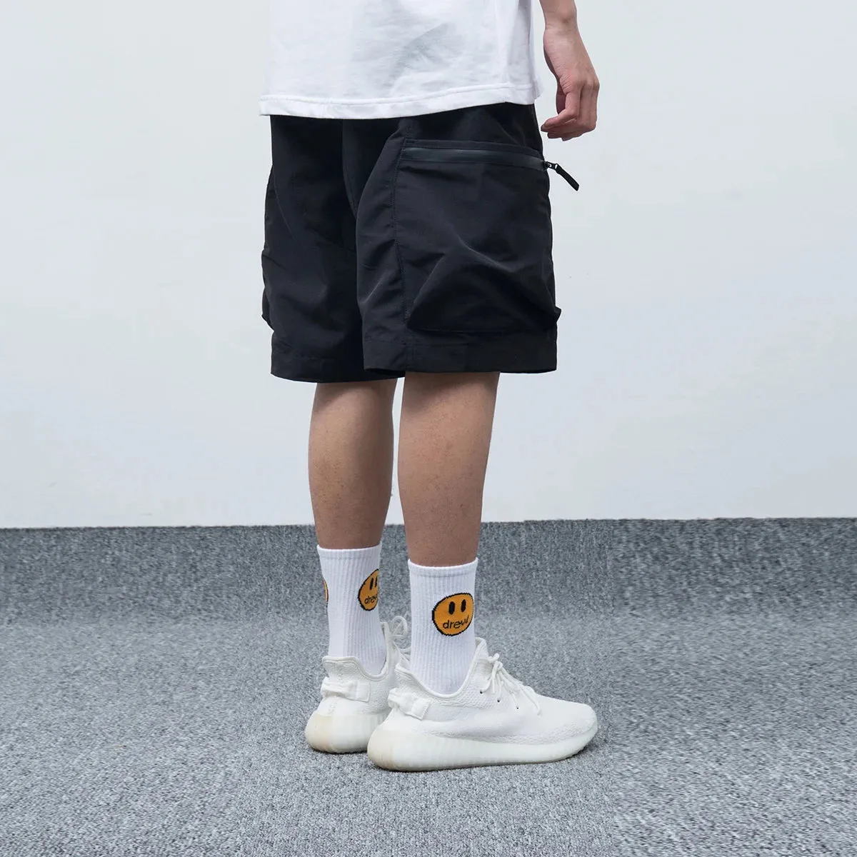 Japanese Streetwear Big Pocket Cargo Shorts - Loose Trend Casual Pants