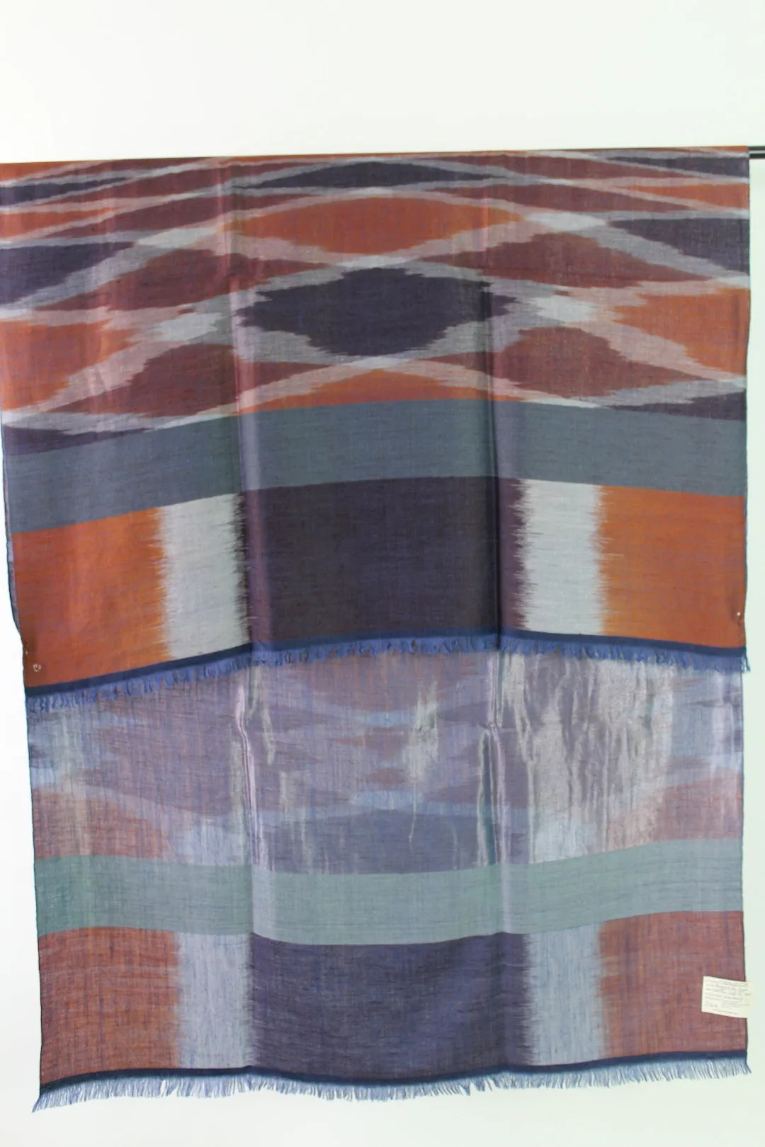 Kenneth Multi Coloured Reversible Zari Cashmere Shawl