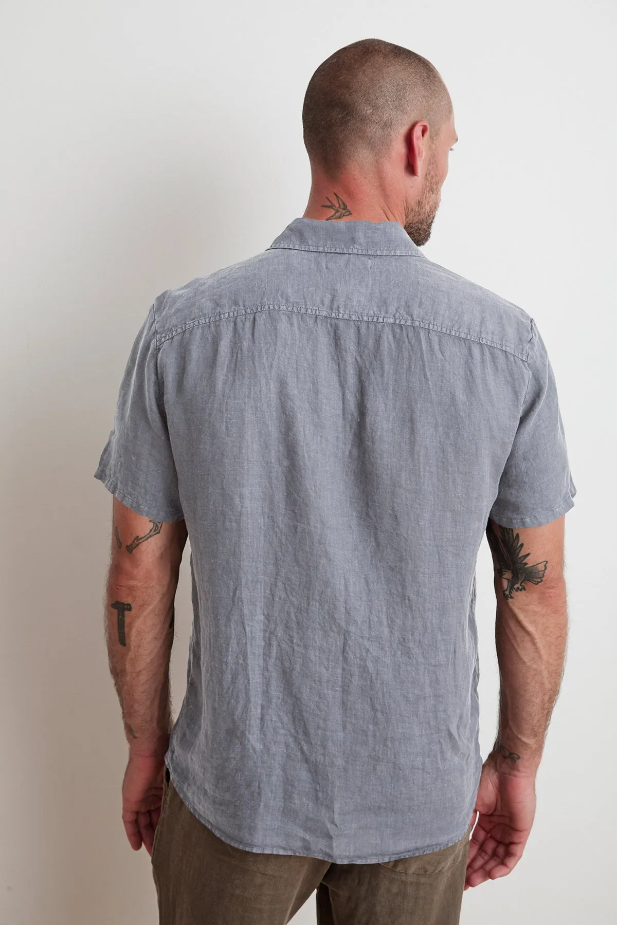 MACKIE LINEN BUTTON-UP SHIRT