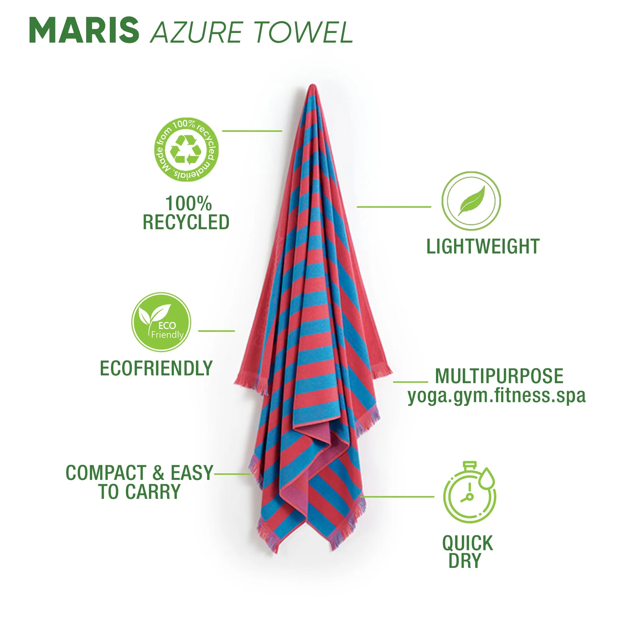 Maris Azure Beach Towel