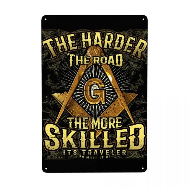 Master Mason Blue Lodge Canvas - The Road