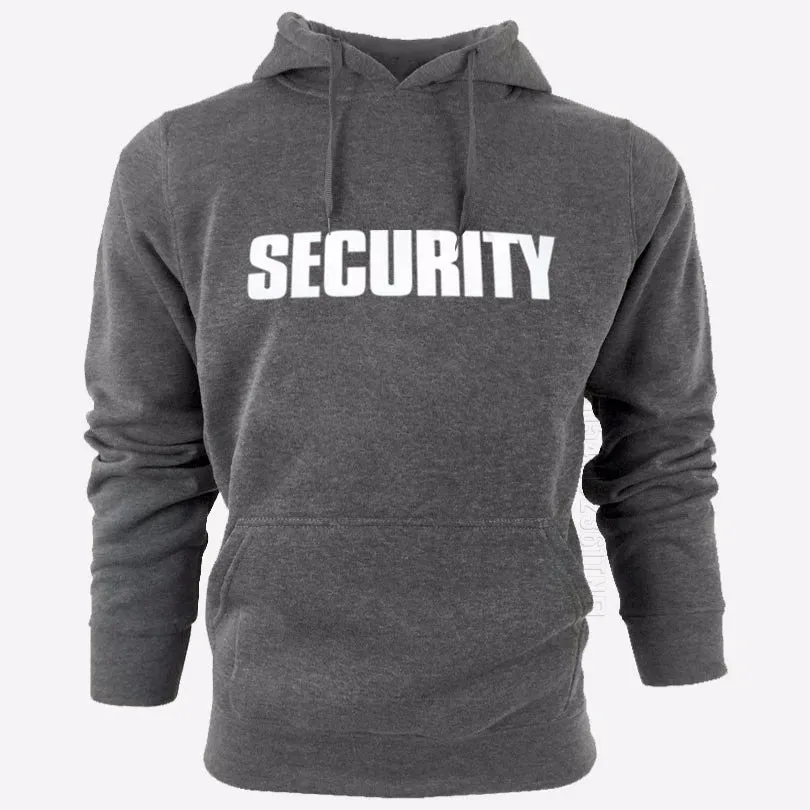 MC - New Security Solid Color Hoodie | Unisex Streetwear Casual Pullover | Trendy Hip Hop Hooded Top for Men & Women