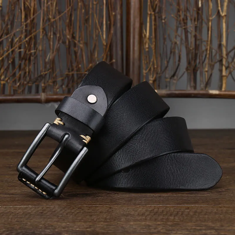 Men's Stylish Retro Glossy Cowboy Leather Belt