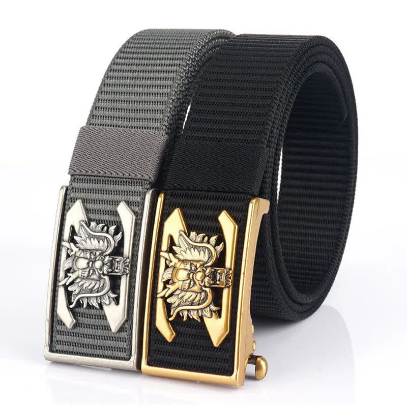 Men's Z Letter Mighty Dragon Nylon Belt