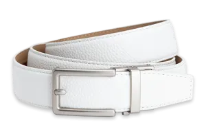 Neubelt Vegan White, 1 3/8 Strap, Golf Belt