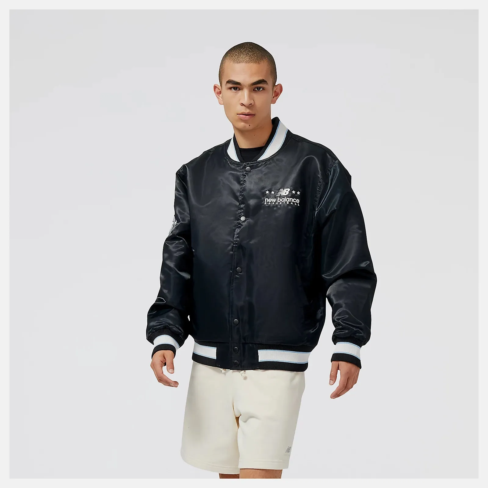 New Balance Black Hoops Woven Jacket for Basketball