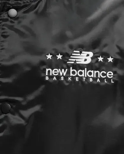 New Balance Black Hoops Woven Jacket for Basketball