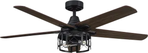 Parrot Uncle 52" Kolkata Industrial Ceiling Fan with Lighting and Remote Control New