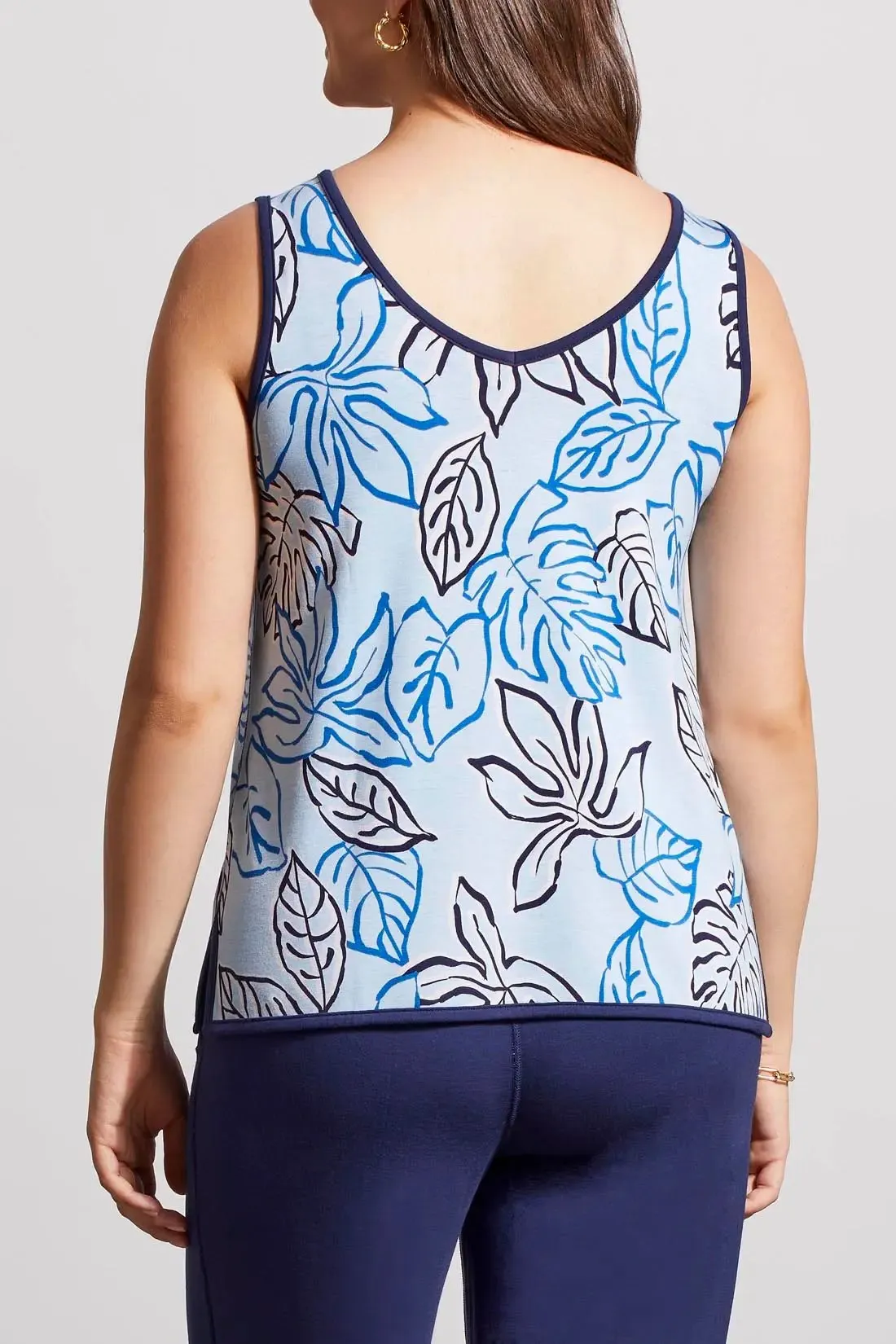 Reversible Double V-Neck Cami with Slits