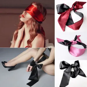 Sexy BDSM Bondage Satin Blindfold Hand Tie