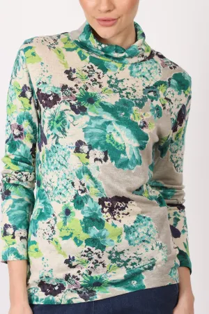 Silk Cashmere - Colour Pop Floral Top