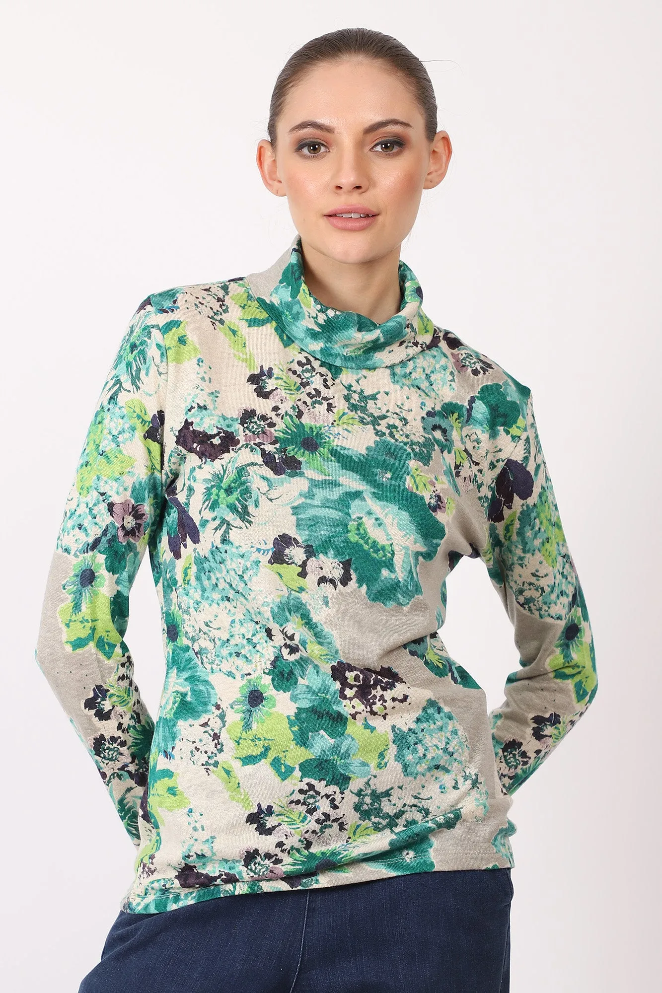 Silk Cashmere - Colour Pop Floral Top